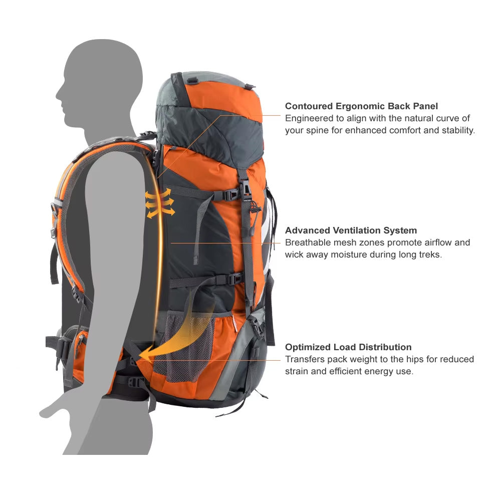 70L Hiking Backpack